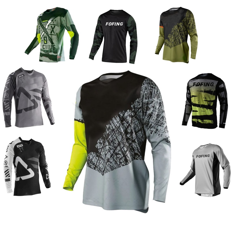 Mountain Biking Videos - Camisa de motocross estampada para downhill