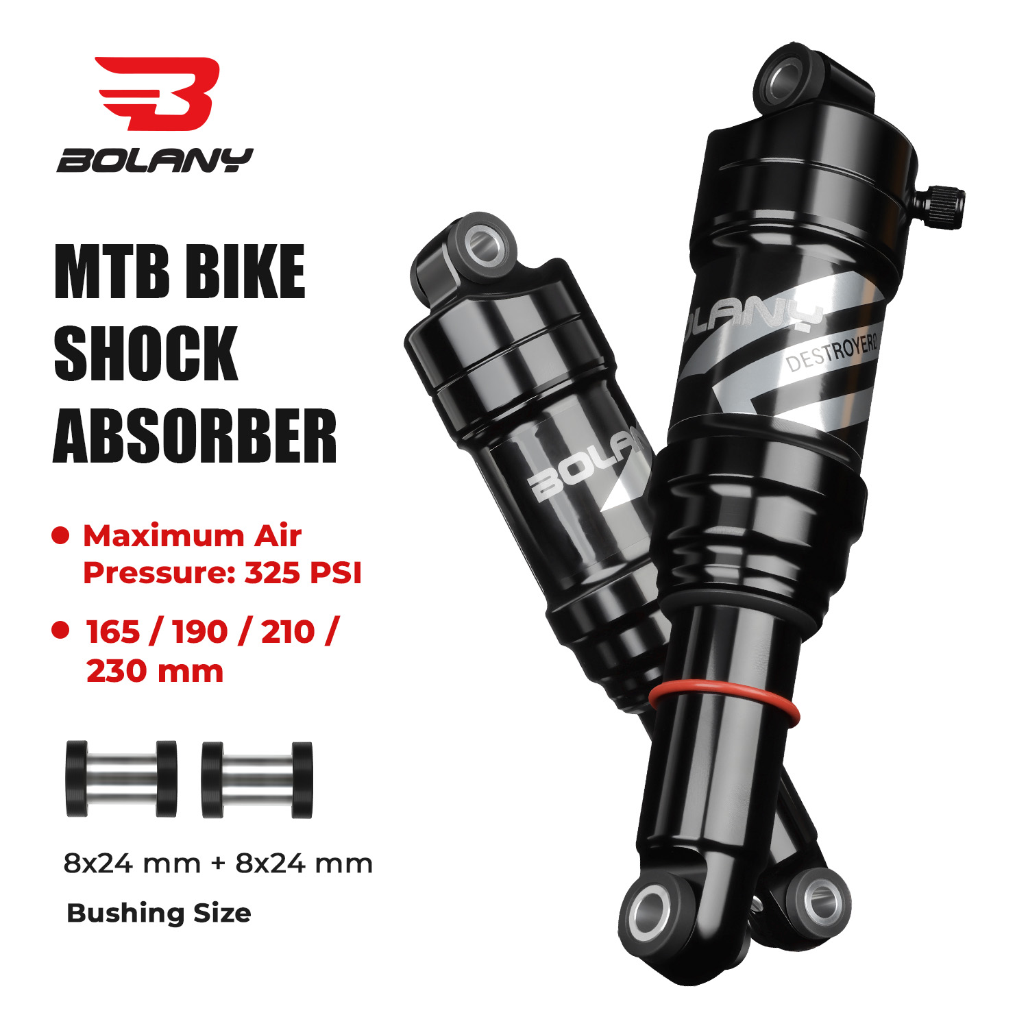 Mountain Biking Videos - Amortecedor Traseiro de Ar BOLANY para