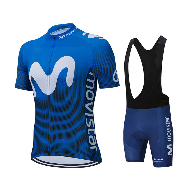 Mountain Biking Clothes - Novo verão movistar equipe conjuntos de