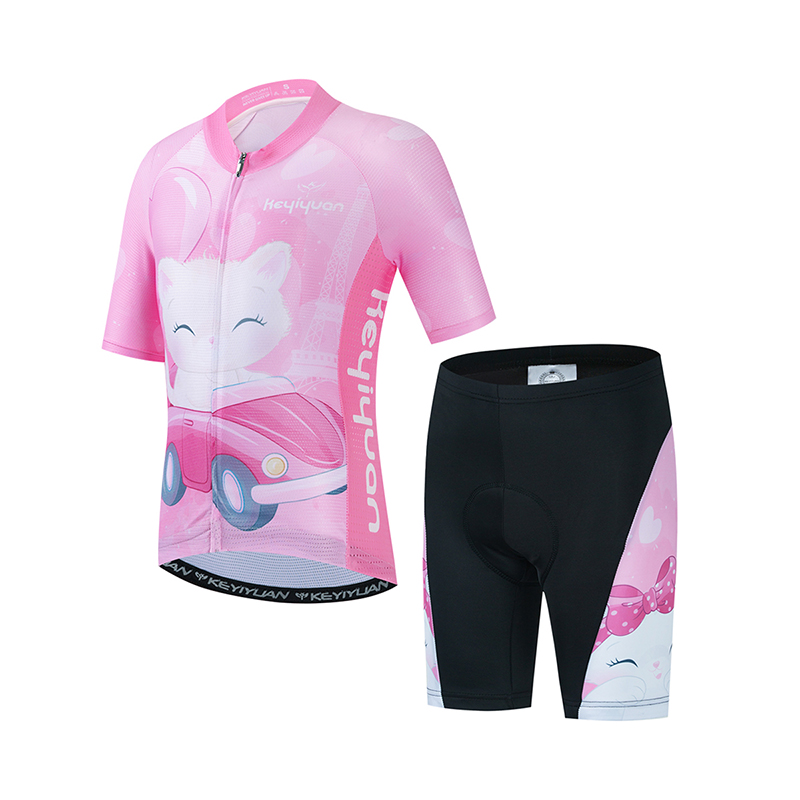Mountain Biking Clothes - Keyiyuan crianças conjunto camisa de ciclismo