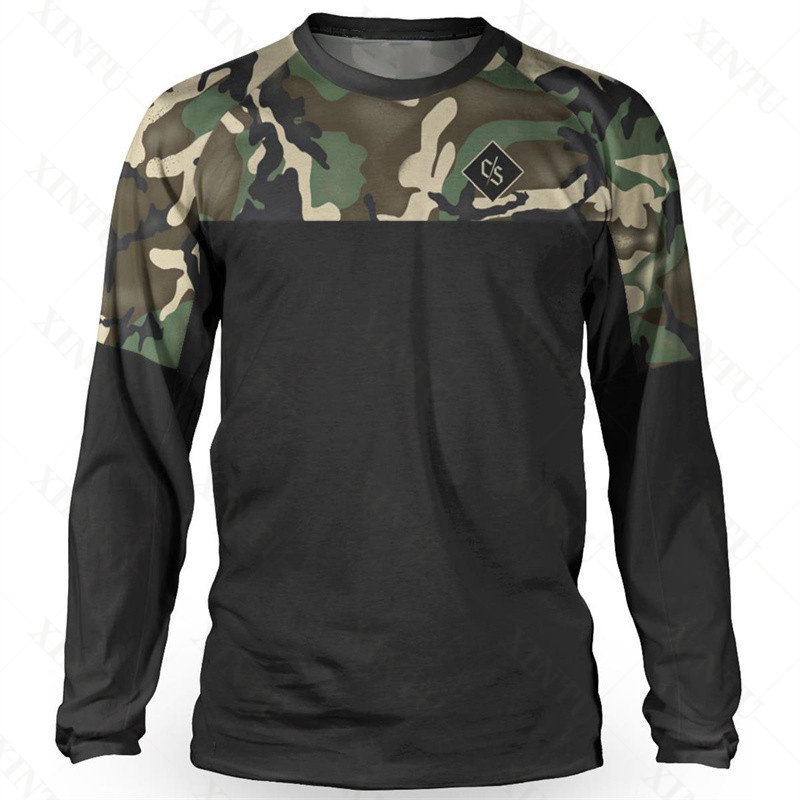 Mountain Biking Clothes - Camisa masculina solta piloto dh motocross