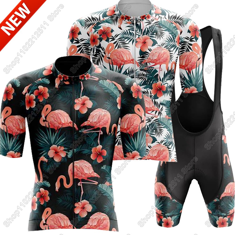 Mountain Biking Clothes - 2025 flamingo conjunto camisa de ciclismo