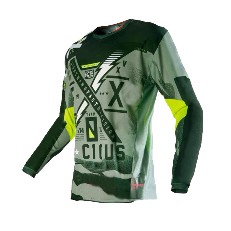 Camisa de motocross estampada  - Mountain Biking Videos avaliação e preço