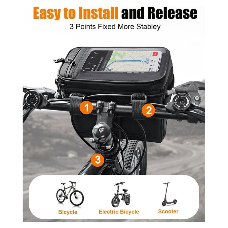 Bolsa frontal para telefone de - Mountain Biking Oxford avaliação e preço